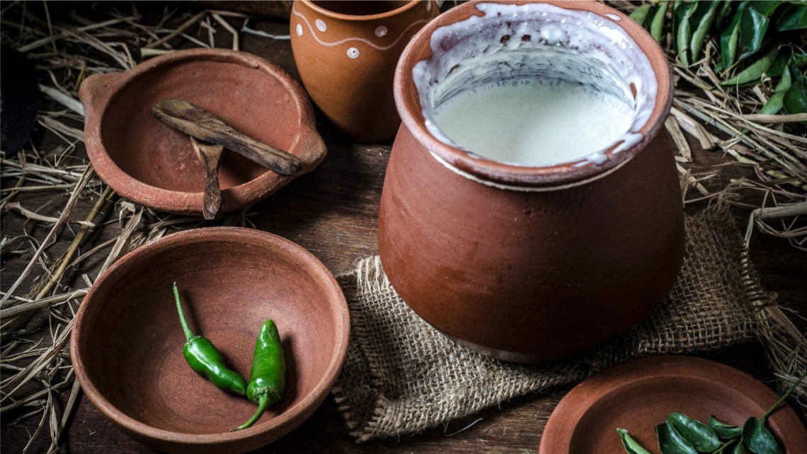 Buttermilk on pot